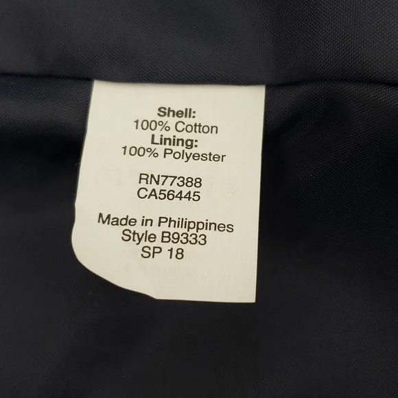 New Womens Navy Blue One Button  Front Closure J Crew 100% Cotton Blazer - Picture 5 of 7